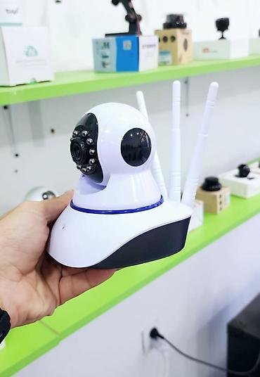 kamera tripot: Wi‑Fi IP təhlükəsizlik kamerası - 360° izləmə: fırlanan başlıqla — 1
