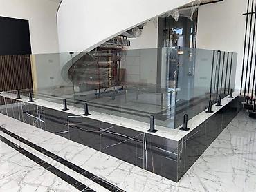 Готовые перила: Готовые перила, Материал: Стекло, Для террасы, Новый — 2