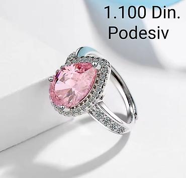 stradivarius s: Elegantne posrebrene podesive prstenje od hirurskog čelika sa žigom — 5