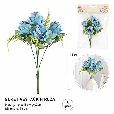 KMT 5 viljuška 600d pe + 5mm plava 710491 Buket veštačkih ruža u