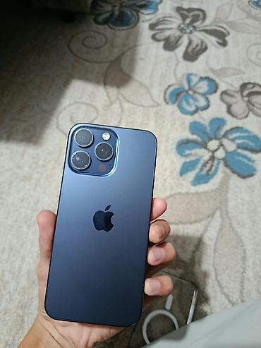 iphone v: IPhone 15 Pro Max, Б/у, 256 ГБ, Blue Titanium, 77 % — 1