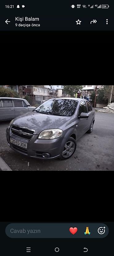 diskler r16: Chevrolet Aveo sedan – boz rəng. Xüsusiyyətlər:ili 2006 - Kuzov: 4 — 1
