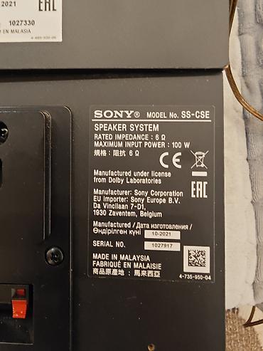 Динамики и колонки: Комплект акустики Sony SS-CSE - Тип: полочные акустические системы с — 16