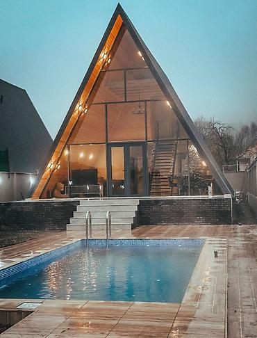 a frame tikintisi: A-FRAME EVLƏRİN TİKİNTİSİ – SİFARİŞ QƏBUL OLUNUR Modern dizayn — 7