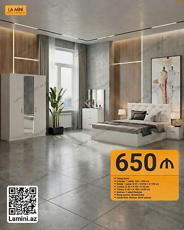 Ev üçün mebel: Yataq dəsti – La Mini (Laconic & Minimalism) Komplektə daxildir — 1