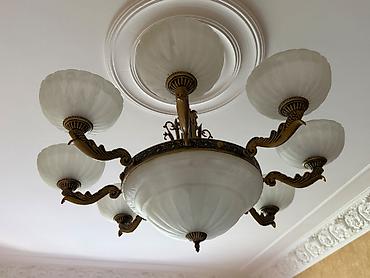 İşıqlandırma: Çılçıraq, 9 lampa, Şüşə — 1