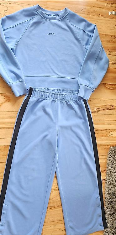 Komplet trenerke: Zara - Duks i trenerka za devojcice – komplet u svetloplavoj boji, vel — 1