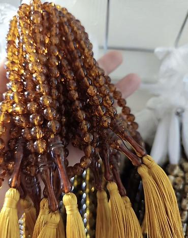 bijuteriya instagram: Təsbeh dəsti – iri ölçülü krem rəngli muncuqlarla - Material: Təbii — 5