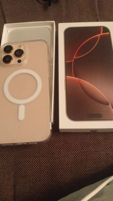 hdd yaddaş: IPhone 16 Pro Max, 1 ТБ, Золотой, Face ID