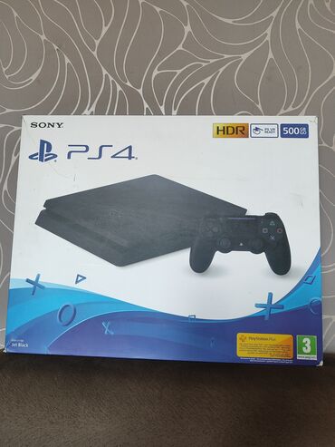 playstation 4 aliram: PlayStation 4 slim 500gb Salam, playstation əla vəziyyətdədir,Baku