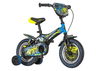 moncler bebe: Bicikl kids Visitor Turbo 12" 9" V-brake + kontra, crno-plavi Dečji — 1
