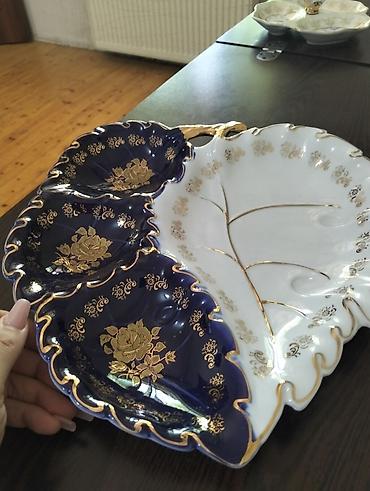 Süfrə aksesuarları: Çexiya istehsalı “Bohemia” (Bohemia porcelain) markalı üç bölməli — 1