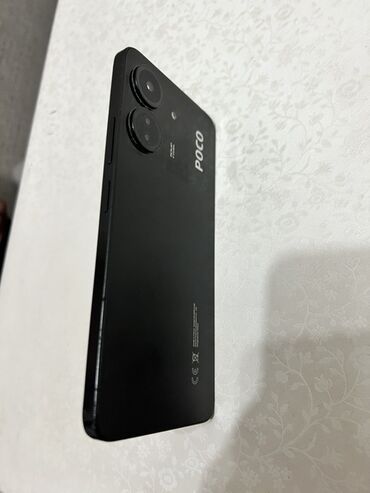 мобильный телефон ош: Poco C65, Б/у, 256 ГБ, цвет - Черный, 2 SIM