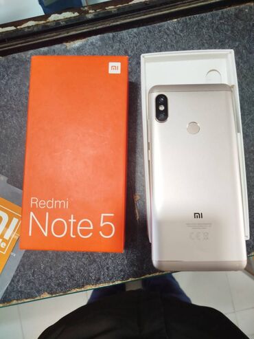 Xiaomi: Xiaomi Redmi Note 5, 64 GB, rəng - Boz, 
 Zəmanət, Düyməli, Sensor