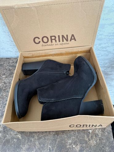 женские мокасины из текстиля: Полусапоги, Размер: 37, цвет - Черный, Новый