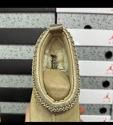Papuče: UGG platforme papuče / klompe u camel boji, izrađene od mekog — 3