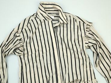 bluzki białe w czarne paski: Shirt, S (EU 36), condition - Perfect