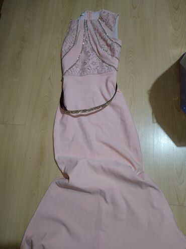 cizmice tople haljinice materijal raste: S (EU 36), bоја - Roze, Večernji, maturski, Na bretele