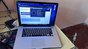 макбук м1 про: Ноутбук, Apple, 8 ГБ ОЗУ, Intel Core i7, 15.6 ", Б/у, Для работы, учебы, память SSD