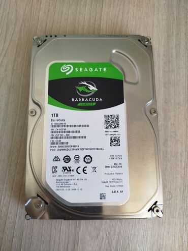 оперативная память 2 гб ddr3: Маалымат алып жүрүүчү, Колдонулган, Seagate, HDD, 1 ТБ, 3.5", ПК үчүн