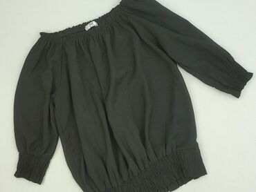 czarne obcisła bluzki z długim rękawem: Women's blouse, size S (EU 36)