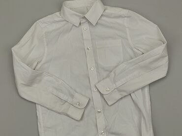zara koszula jeansowa: Shirt 11 years, condition - Good, pattern - Monochromatic, color - White