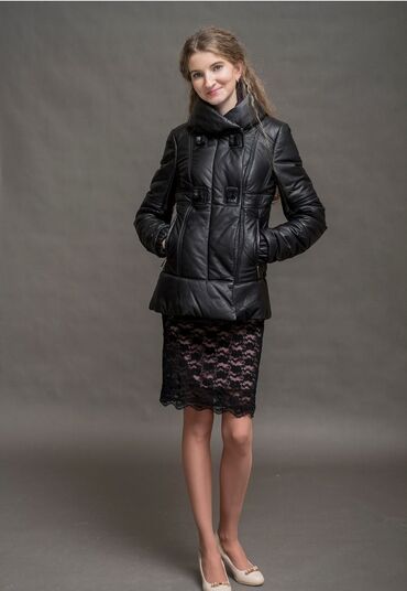 Кожаные куртки: Кожаная куртка, Натуральная кожа, С меховой отделкой, Стандарт — 10