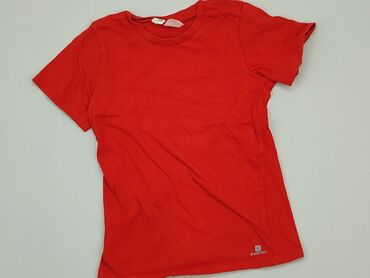 koszulka biało czerwona: T-shirt, 9 years, 128-134 cm, condition - Very good