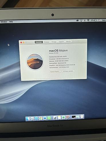 macbook air 2015: Apple MacBook Air noutbuku - Model: MacBook Air (gümüşü alüminium — 3