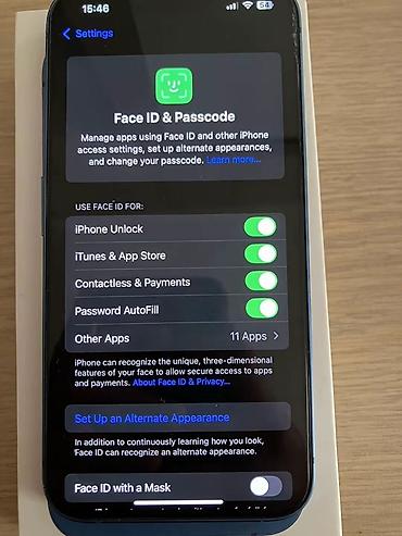 iphone i̇mişli: IPhone 13, 128 GB, Mavi, Face ID — 5