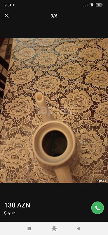 antik samovar alıram: Yeni, rəng - Ağ, Dəm caydanı, Farfor, 2,5 bucket volume l, SSRİ — 4