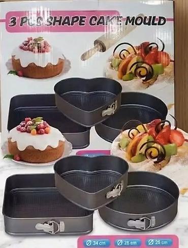 Set za pečenje torti – 3 kalupa sa otpadajućim obručem - Materijal
