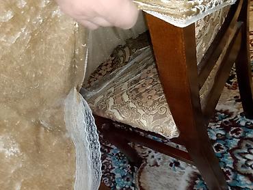 stul ucun cexollar: Qonaq otağı üçün, Yeni, Açılmayan, Dördbucaq masa, 6 stul — 3