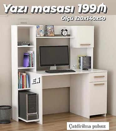 stol uzleri: Yazı masası Yep yeni 199 azn rəng seçimi var çatdırılma var endirimli — 1