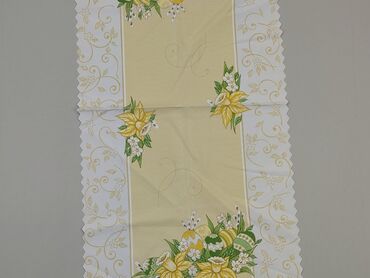 Tekstylia: Obrus 92 x 43, kolor - Żółty, stan - Dobry