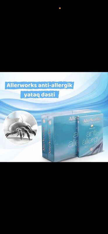 Digər tibbi məhsullar: ALLERWORX Tək nəfərlik Anti-allergiya yataq dəsti Qiymət : 260 AZN — 15