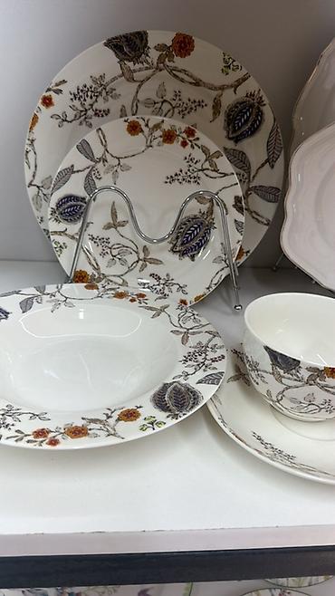 dish sets: Наборы столовой посуды с растительными и цветочными принтами - — 8