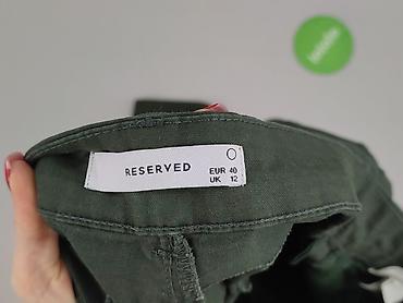 camel spodnie: Reserved, Spodnie materiałowe damskie, rozmiar L — 4