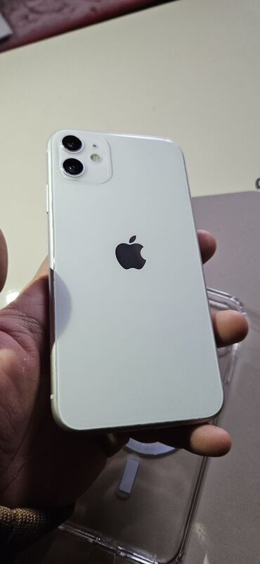 iphone zaryatka qiymeti: IPhone 11, 128 GB, Ağ, Simsiz şarj, Face ID