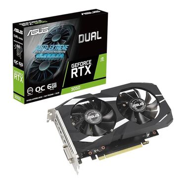 Жёсткие диски (HDD): Видеокарта Asus GeForce RTX 3050, 6 ГБ, Новый