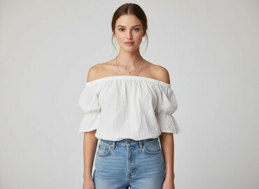 przezroczyste tkanina bawełniane na bluzki: Women's blouse, size S