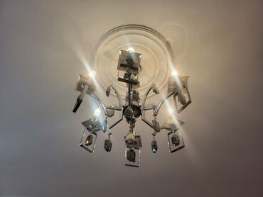 yerdən unitaz: Çılçıraq, 6 lampa