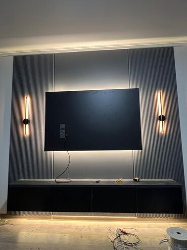 интерактивные доски для проекторов проекционные столики: Гарнитур для зала, Тумба под ТВ, МДФ, цвет - Черный