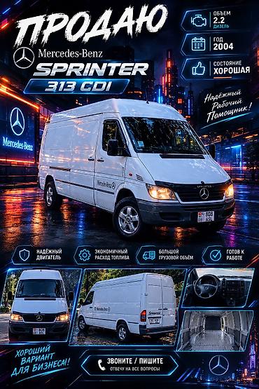 козырек на спринтер: Mercedes-Benz Спринтер: 2004 г., 2.2 л, Механика, Дизель, Фургон — 1