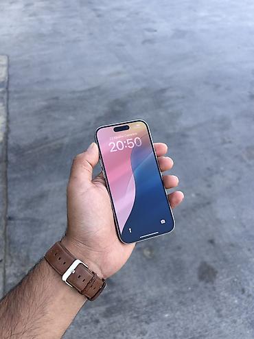 iphone en ucuz telefon: IPhone 15 Pro, 128 GB, White Titanium, Face ID, Simsiz şarj, Zəmanət — 2