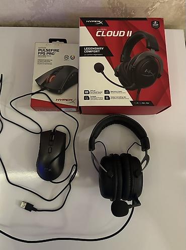 hyperx quadcast: HyperX oyun aksesuarları dəsti - Qulaqlıq: HyperX Cloud II - 7.1 — 1