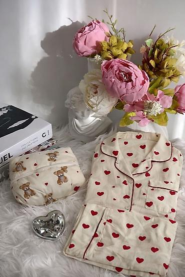 Бонбоньерки: Подарки на 8 - марта Скидка Пижама двойка + косметичка и зеркало — 3