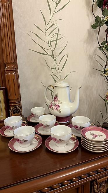 ag qapi: Çay dəsti, rəng - Ağ, Farfor, 6 nəfərlik — 2