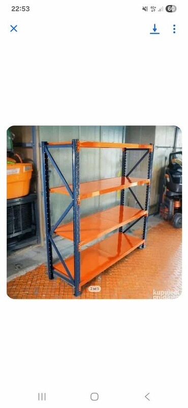 simpo ugaone garniture cene i slike: SuperHome 200x200x60cm 4x200kg Skroz Metalna Montažna Polica 21800 din