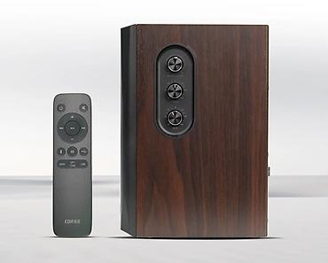 edifier ses sistemi: Edifier S355DB Black 2.1 dinamik sistemi. Bu sistemin 8 düymlük — 7